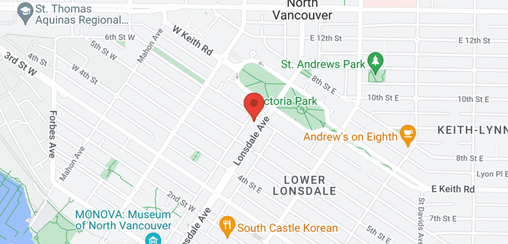 map of 1203 567 LONSDALE AVENUE
